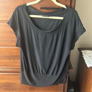 The Limited cute black silky dress top
